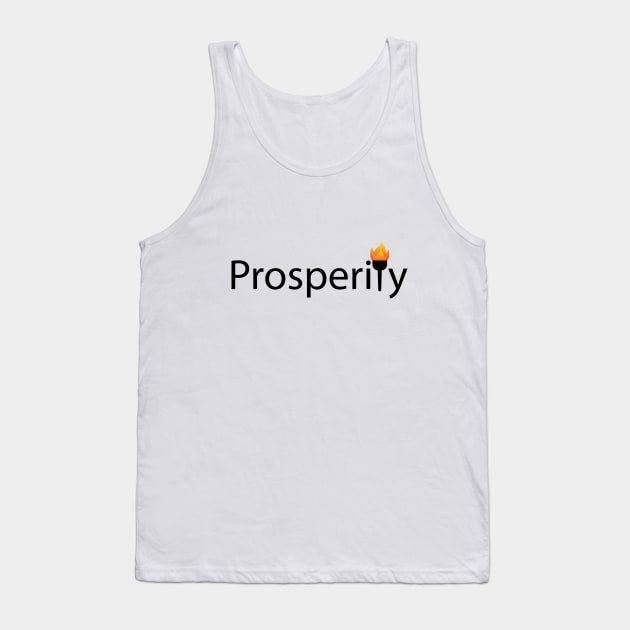 Prosperity typography design Tank Top by CRE4T1V1TY